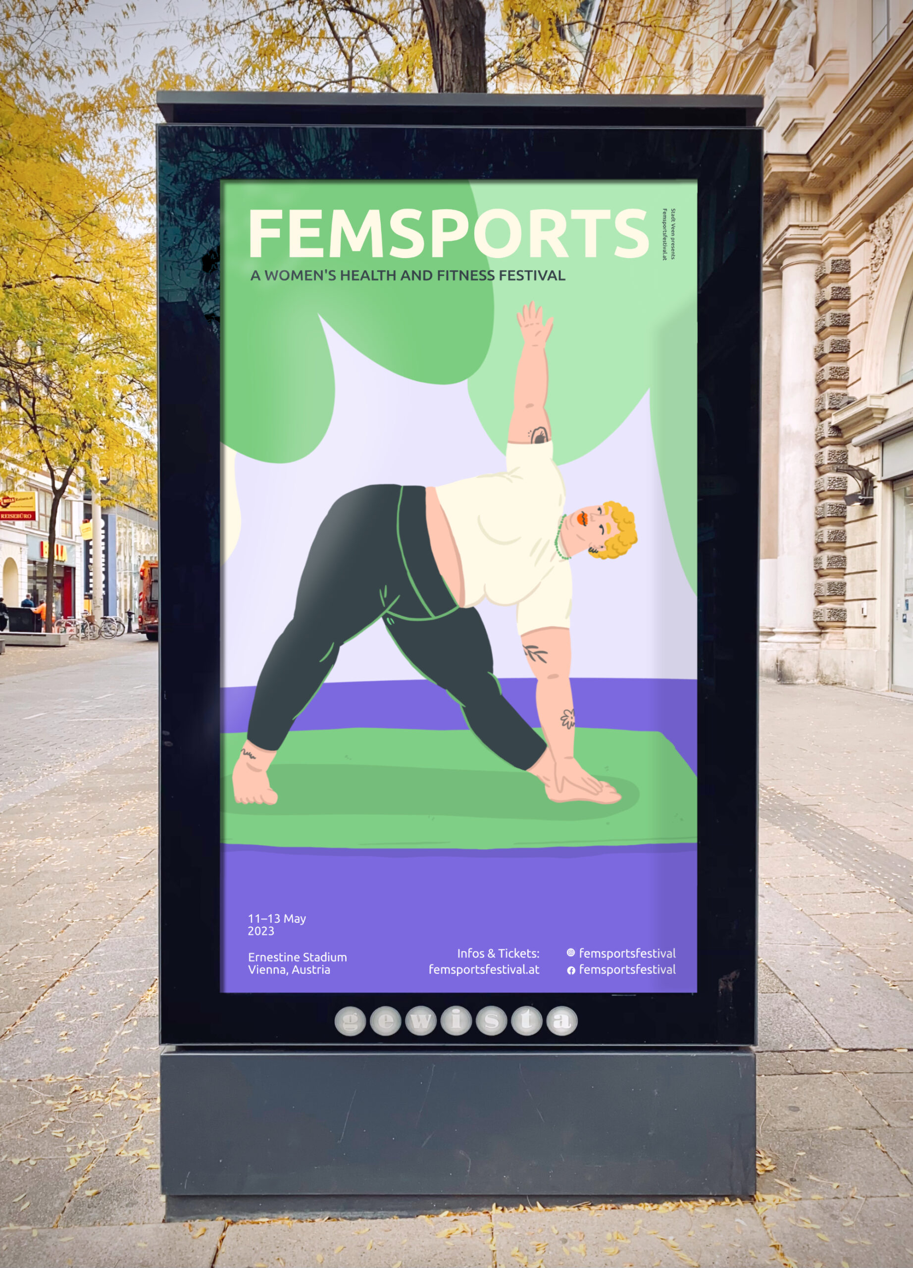 Petra-Hollaender-Fem-Sports-Illustration-Yoga-Woman-Poster02