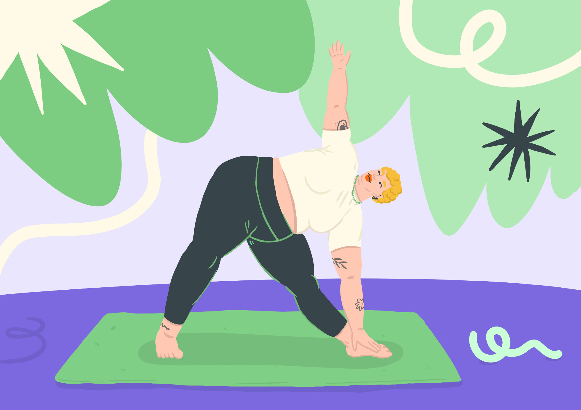 Petra-Hollaender-Fem-Sports-Illustration-Yoga-Woman