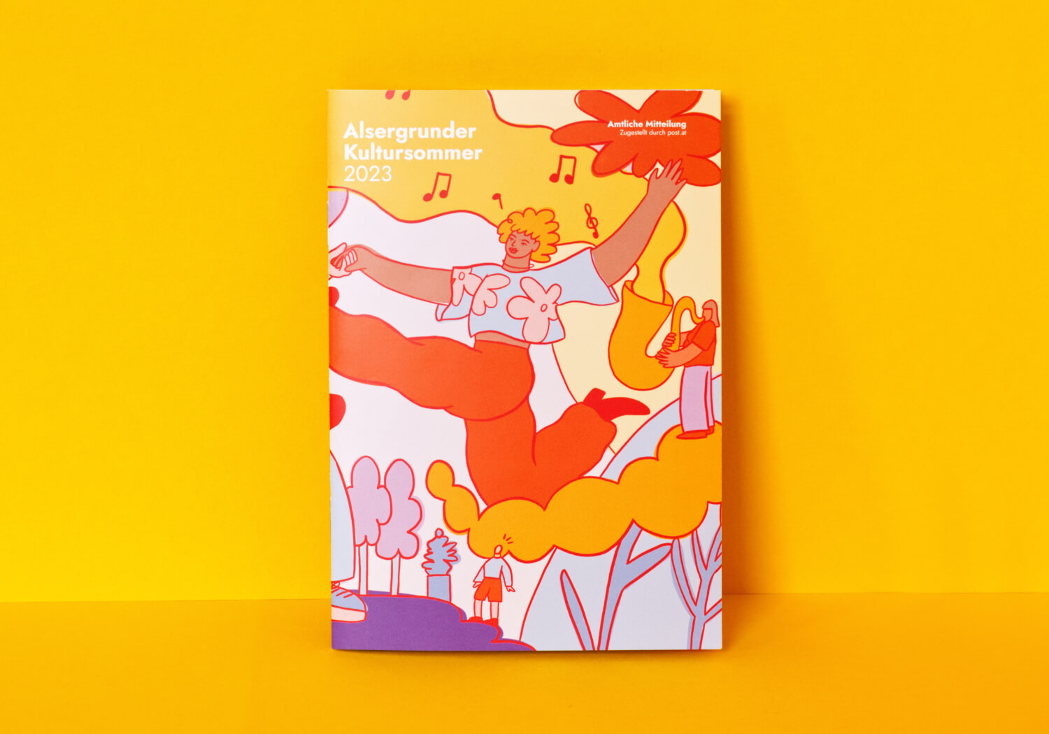 Petra-Hollaender-Alsergrunder-Kultursommer-2023-Brochure-Illustration-Graphic-Design-Thumb